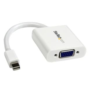 Adaptador De Video Mini Displayport A Vga - Cable Convertidor Activo - Hembra Vga Hd15 - Macho Mini Dp - 1920x1200 - Blanco - Startech.com Mod. Mdp2vgaw