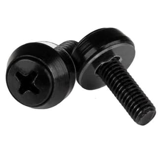 Paquete 100 Tornillos De Montaje Rack M5x12mm Negro