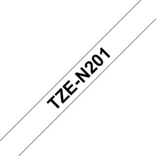 Cinta Negra Sobre Blanco 3.5mm Super Narrow Tape