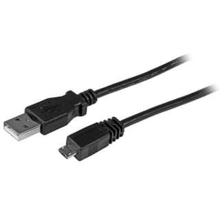Cable 30cm Micro Usb B A Usb A Macho A Macho Adaptador Negro   .