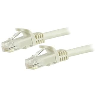 Cable Red De 1.8m Blanco Cat6 Ethernet Gigabit Sin Enganches
