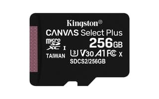 Micro Sd Kingston Technology Canvas Select Plus Memoria Microsd Selct 256gb R.100mb/s W.85mb/s Cl10 Uhs-i U3 V30 A1