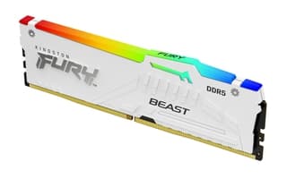 Memoria Ram Kingston Dimm Ddr5 16gb 6000mt/s Fury Beast White Expo Rgb Cl30 288pin 1.4v C/disipador De Calor P/pc/gamer/alto Rendimiento (kf560c30bwea-16)