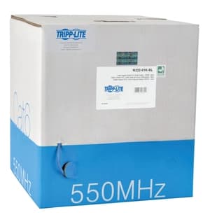 Bobina De Cable Utp Certificable Tripp-lite N222-01k-bl Cat6 Gigabit Núcleo Sólido Color Azul 305 Metros En Caja Con Base Giratoria Para Su Fa