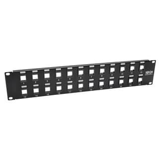 Panel De Parcheo Tripp-lite N062-024-kj Vacío Conexiones Sin Blindaje Rj45 Keystone / Multimedia Puertos 2u Ethernet Usb Hdmi Cat5e