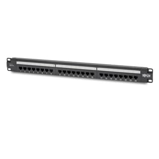 Panel De Parcheo Tripp-lite N252-p24 Cargado Conexiones Cat6 Puertos – Cumple Poe+ 110 / Krone 568a/b Rj45 Ethernet Instalación En 1u Rack Taa