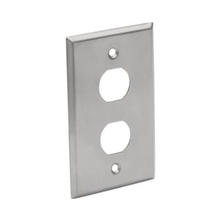 Placa Frontal De Ancho Sencillo 2 Puertos Tripp-lite N206-fp02-ind Plata Acero Inoxidable