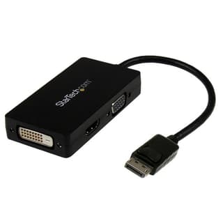 Adaptador De Video Displayport A Vga Dvi O Hdmi - Convertidor A/v 3 En 1 Para Viajes - 1080p - 1920x1200 - Startech.com Mod. Dp2vgdvhd