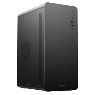 Gabinete Micro Torre Quaroni Micro Atx, Mini Itx/1Usb 2.0 1Usb 3.0/Usb 3.0/Vertice Curvo/Fuente 500 W/Negro