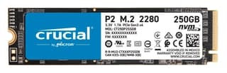 Unidad De Estado Solido Ssd Crucial P2 Nvme M.2 2280 250Gb Pcie Gen 3X4 3Dnand Lect.2100/ Escr. 1150 Mb/S