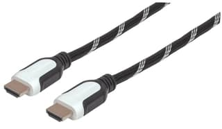 Cable Hdmi Manhattan 2.0 Cubierta Textil M A M 3.0 Mts Neg/Bco 354783