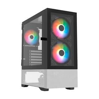 Gabinete Gamer Balam Rush Nitrox Crystal 5500 Cbw / Media Torre / Atx, M-Atx, Mini Itx / Panel Removible Cristal Templado / Ventilador Argb / Blanco Y Negro / Br-938921