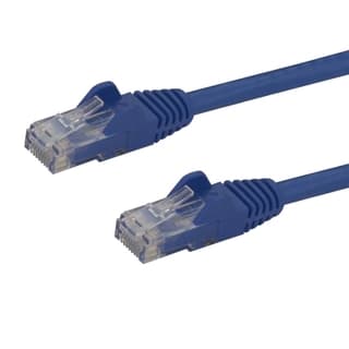Cable De Red De 15cm Azul Cat6 6 Ethernet Gigabit Sin Enganches
