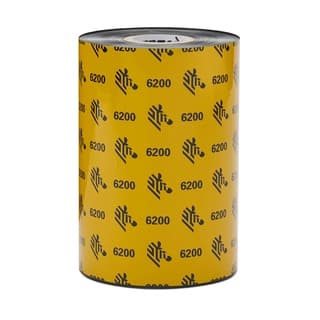 Ribbon Resin 110Mmx74M 4.33In X242Ft) 6200 12Mm (0.5In) Core