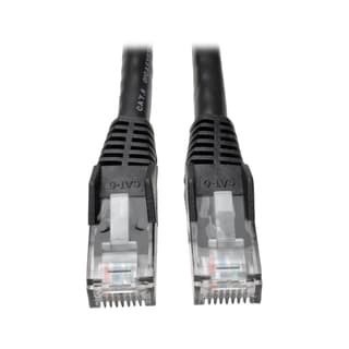 Cable Patch Cat6 Utp Moldeado Snagless Rj45 M/M Negro 30.5Cm .