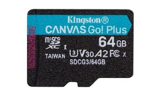 Micro Sdxc Memoria Kingston 64Gb Canvas Go Plus A2 U3 V30 Card