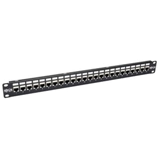 Panel Conexiones Alimentacion Cat6A Rj45 Stp 24 Puertos 1U Rack