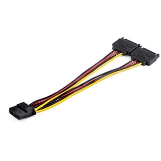 Cable Sata Splitter De Aliment Acion 18 Awg Conectores En Pvc