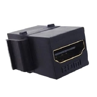 Jack Hdmi Hembra A Hembra Color Negro