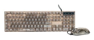 Kits De Teclado Y Mouse Gaming Vortred V-930723 Gamer Alámbrico Transparente Iluminación Rgb Helumo |