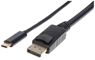 Cable Usb Manhattan 152464 Adaptador Usb-C Displayport Conecta Fácilmente Un Dispositivo Modo Dp Alt Una Pantalla 2M Color Negro.