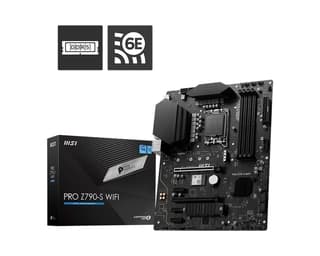 Motherboards Gaming Msi Pro Z790-S Wifi Tarjeta Madre Intel Compatible Con Procesadores Intel® Core™ De 14.ª 13.ª Y 12.ª Generación Pentium® Gold