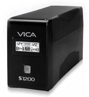 No-Break Vica S 1200 Interactivo S1200 1200Va/600W Entrada 127 Vca Hz Salida 5 Nema Reguladas/5 Regulados Y Respaldadas Rj11/Rj45 Pantalla Lcd