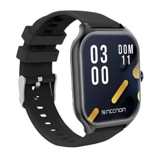 Smartwatch Necnon Nsw-101 2.01 Ip67 Bt 5.0 App Fitpro Bat 180 Mah Mide Calorias Fc Con Vibración Multimedia Función Buscar Y Fotos Distancia Negro/Negro