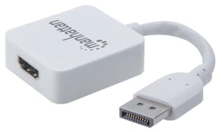 Adaptador Blanco Displayport A Hdmi H 4K Con Cablemanhattan 152648