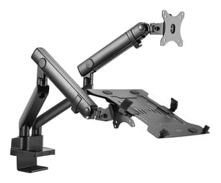 Soportes Para Monitores Acteck Elite Series 2 En 1 Enforce Motion Sm636 Y Laptop Escritorio