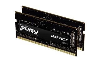 Memoria Ram Kingston Sodimm Ddr4 16Gb (2X8Gb) 3200Mt/S Fury Impact Black Cl20 260Pin 1.2V C/Difusor De Calor P/Laptop (Kit 2) (Kf432S20Ibk2/16)