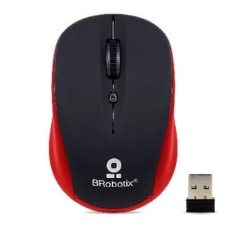 Mouse Inalámbrico Brobotix 963159 Rojo 800/1200/1600 Dpi