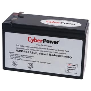 Batería De Reemplazo Cyberpower Rb1290 Negro V Ah