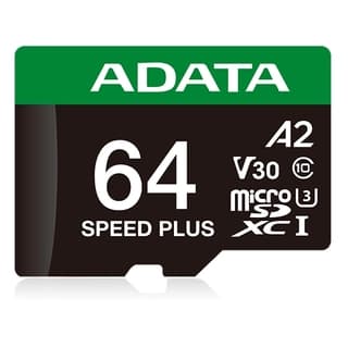 Micro Secure Digital Adata Speed Plus Microsdxc/Sdhc Uhs-I U3 V30 64Gb Clase 10 (A2) Lectura /Escritura Hasta 180/160(Mb/S). Ud64Gui3V30A2Sp-Ra1