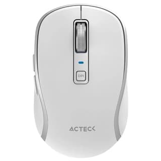 Mouse Acteck Optimize Trip Pro Mi580 / Inalambrico / 1600 Dpi Ajustable / 6 Botones + Scroll / Recargable / Dual Dongle Usb 2.4 Ghz + 2 Bluetooth / Win + Mac + Android / Blanco / Ac-939607