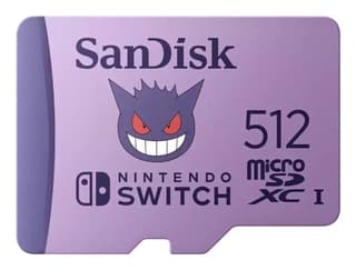 Memoria Sandisk Micro Sdxc 512Gb Nintendo Switch Pokemon Gengar 100Mb/S 4K U3 V30 Sdsqxao-512G-Gn6Zk