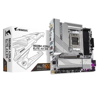 Motherboards Gigabyte B650M A Elite Ax Ice Tarjeta Madre Micro Atx 64 Gb Ddr5 Am5 Para Amd
