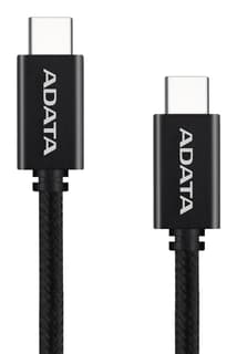 Cable Adata Usb-C A Usb-C 200Cm Nailon Trenzado Negro (Cacc-200Pn-Bk)