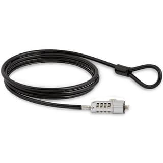Seguro Para Laptop Candado Con Combinación De 4 Dígitos Para Computadora Laptop Con Cable Recubierto De Vinilo De 1.8 Metros - Startech.Com Mod. Ltlock