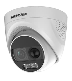 Cámara Domo Turbohd Hikvision Ds-2Ce72Dft-Pirxof28 Megapixel (1080P) / Imagen A Color 24/7 Lente 2.8 Mm Luz Blanca 20 Mts Ip67 Sensor Salida De Alarma