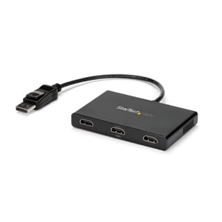 Splitter Multiplicador Mst A 3 Puertos Hdmi - Hub Mst - Adaptador Multimonitor - Concentrador Mst Displayport 1.2 - 3X 1080P - Alimentado Por El Bus - Windows - Startech.Com Mod. Mstdp123Hd