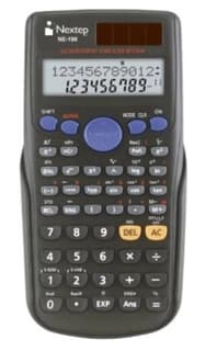 Calculadora Nextep Ne-196 Científica 10+2 Dígitos Doble Línea 240 Funciones Solar/Batería