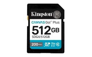 Memoria Flash Sd Kingston Sdxc Canvas Go Plus 512Gb 200Mb/S C10 Uhs-I U3 V30 (Sdg4/512Gb)