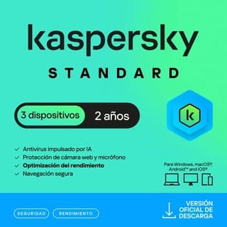 Esd Kaspersky Standard 3 Disp 2 Años