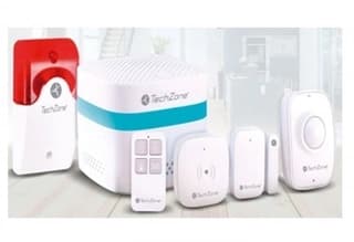 Kit De Seguridad Para Smart Home Techzone Tzkit01Sh Color Blanco Inalámbrico 868 - 915 Cr2032
