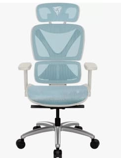 Silla Thunder X3 Xtc Chroma Malla Transpirable, Cuero Pu 150Kg White / Blue