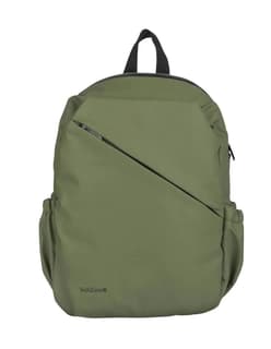 Mochila Techzone Style Backpack Tzlbp29-V 16 Resistente A Salpicaduras 100% Poliéster Color Verde Garantia Limitada De Por Vida.