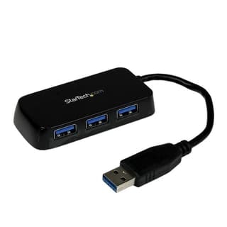 Adaptador Concentrador Hub Usb 3.0 Super Speed 4 Puertos Salidas Portátil Para Laptop Computadora - Negro - Startech.com Mod. St4300minu3b