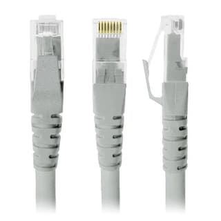 Cable De Patch Red Cat6 Utp Gris 2.0 M Brobotix 308200 Mts Rj-45 100% Cobre Macho/Macho Contactos C/Baño Oro