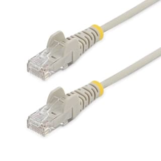Cable 1.8M Red Ethernet Cat6 Sin Enganches Snagless Gris